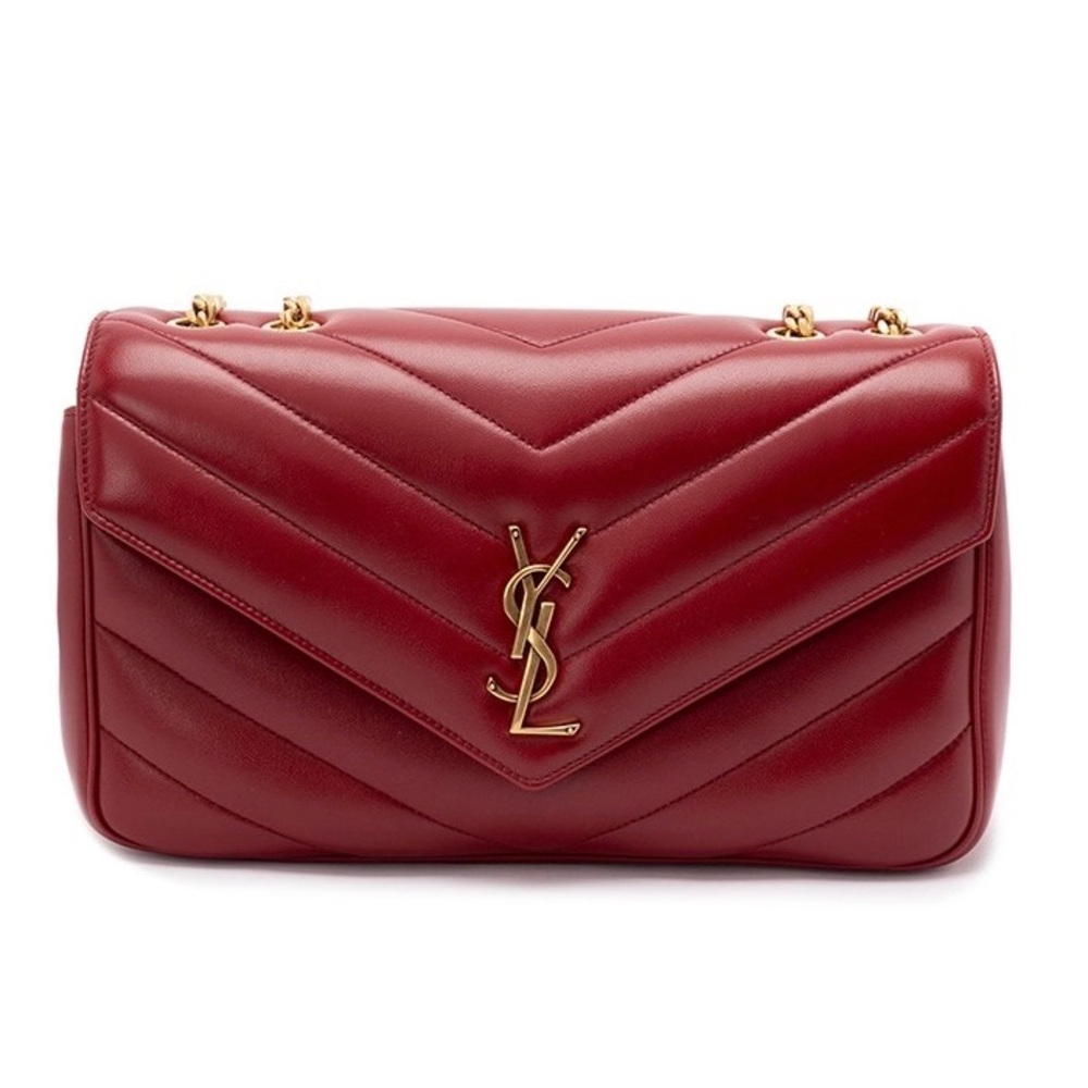 SAINT LAURENT Loulou medium quilted leather flap shoulder chain bag